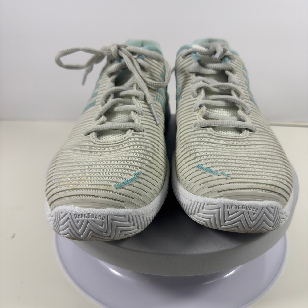 K-Swiss Women's Tennis Shoes Low Court Sneakers Cream Blue Size 9 - Picture 6 of 15